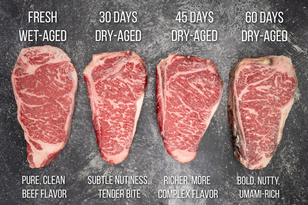 What’s the difference between dry-aged vs. (fresh) wet-aged steak?