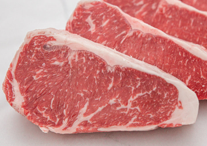 Prime Boneless NY Strip Steak 6-PACK (Fresh-Not Aged)