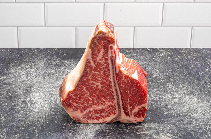 Prime 850 Club Beef T-Bone Steak, Dry-Aged