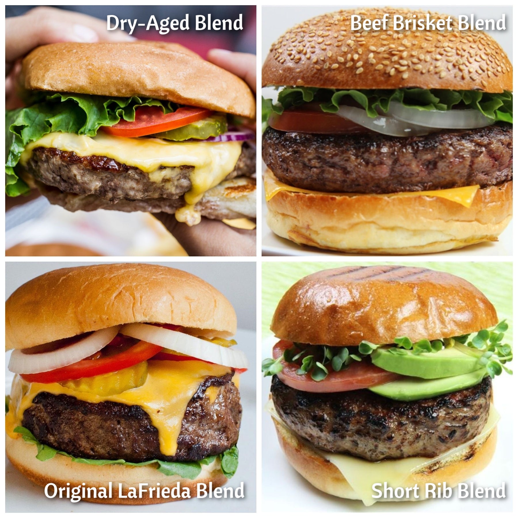 Ultimate Burger Sampler - Four Custom Blend Varieties – Pat LaFrieda ...