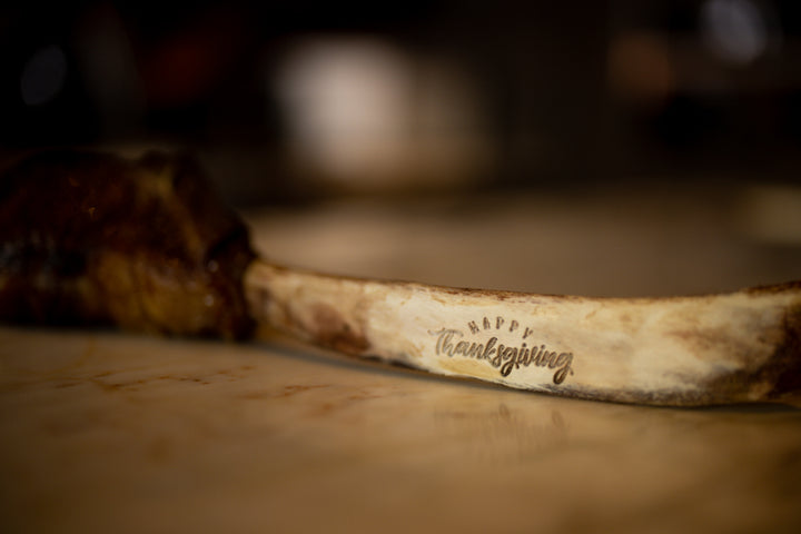 "Happy Thanksgiving" Engraved Tomahawk