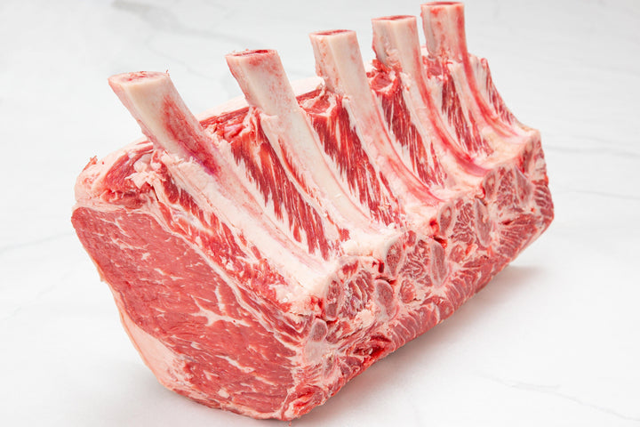Dry-Aged USDA Prime Beef Black Angus Standing Rib Roast, Frenched - PAT LAFRIEDA HOME DELIVERY